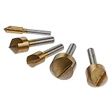 5 PC HCS 面取りドリルビット 90 ° Charmfers エンドミルカッタービットセット皿穴