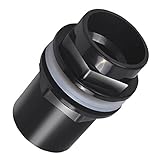Perfk 高品質　PVC　魚タンク　チューブ　パイプジョイント　パイプ　コネクタ　カプラーアダプター　ブラック　耐久性　多サイズ - 32mm径