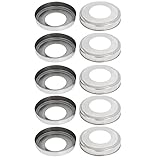 uxcell 手すり部品　ブラケット　ハンドレールプレートカバー　 ラダーカバー 安全な手すり用 304ステンレス鋼 10個入り