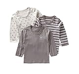 キッズ 長袖シャツ 男の子 インナーシャツ 3枚組 男児 インナーシャツ 丸首 Tシャツ キッズ用 子供肌着・通園・通学 (90CM)