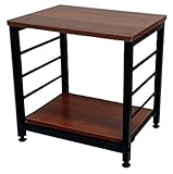 UNE BONNE(ウネボネ) サイドテーブル 収納 棚 スチールラック ラック 棚板 シェルフ おしゃれ 北欧 ミニテーブル コーヒーテーブル モダン 寝室 ナイトテーブル 一人暮らし 家具 机 テーブル かわいい 幅40 ローズウッド