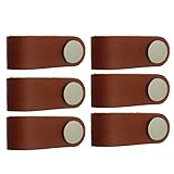 B Blesiya 手作り　レザー　スーツケース　ハンドル　引き出し　キャビネット　ハンドル　6本　耐久性　　