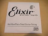 @弦　エリクサー .009　バラ弦　1本 コーティング アンチラスト Elixir　エレキギター弦 アコースティックギター弦　プレーン弦