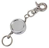ソフィア株式会社 アクセサリーパーツ リールキーホルダー金具 約8cm ゴールド 1個 F-92-G