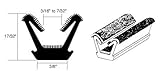 CRL柔軟なFlockedゴムガラス実行チャネル1963 – 1966ヴァリアントとDart – 96 in long