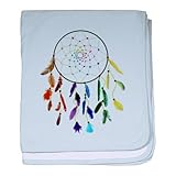 CafePress Rainbow DreamCatcher baby blanket - Standard Sky Blue [Baby Product... Cute Gift Present b