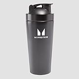 マイプロテイン プロ メタル シェイカー - ブラック 750ml [並行輸入品]