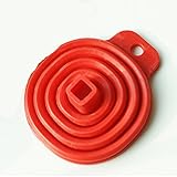 Excellent.advanced?家庭用食品グレードのシリコーンフォールディングテレスコピックロングネックファンネル| 液体ディスペンス用小型漏斗