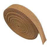 ECOKIJI(エコキジ) カバンテープ 20mm 幅 長さ 5m 厚み約2mm 手芸 アクセサリーパーツ 綿 ぽいポリエステル(アンバー,幅約20mm)(KT20A5)
