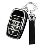 【Nacalikeey】キーケース適合アルファード30系可愛のキーケー ス適合トヨタ アルファード ヴェルファイア30系 梅の花キーケース後期 前期 さくらキーカバー かわいいのさくらキーホルダー（シルバー,6ボタン)