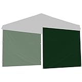 【2枚セット】FIELDOOR サイドシート(横幕) タープテント 2.5ｍ×2.5ｍ専用(サイドシートのみ) スチール製・アルミ製共通(G3モデル) [ウォールスクリーンタイプ/グリーン]