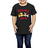 Ariesシャツ 2歳～６歳子どもＴシャツ犬 ドッグ Love Me ジュニアＴシャツ キッズＴシャツ Black 2 Toddler