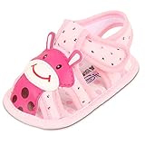YY-Shop ベビー靴 女の子 男の子 ベビーシューズ 柔らかい靴底 滑り止め 赤ちゃん キッズ かわいい サンダル つま先保護 ファーストシューズ 歩行靴 (11cm, 1ピンク)