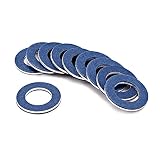 NC ブルー アルミニウム オイルドレンパッキン トヨタ系 90430-12031 内径１２mm ドレンワッシャー（10個）