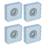 uxcell ゴム足 フロアプロテクター 挿入物金属 アンチスクラッチ 家具 床 保護装置 30×30mm 4個入り