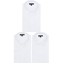 Amazon.co.jp: ワイシャツ 3枚セット 形態安定 吸水速乾 長袖 ドレス