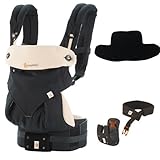 Ergobaby 【正規代理店2年間保証付】 SG新仕様 【ベビーウエストベルト付】　エルゴベビー ベビーキャリア　360 ブラック 専用パッドセット