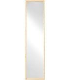 無印　壁に付けられる家具ミラー　ウォールナット 無印良品 壁に付けられる家具ミラー ウォールナット材 中 良品