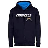 San Diego ChargersユースサイズXLサイズ18チームカラーフード付きフルジッパーKidsスウェットシャツNFL