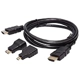 HDMIケーブル 1.5m MiniHDMI MicroHDMI テレビ モニター タブレット カメラ PR-3IN1HDMI