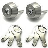 ゴール D-TX40-37 2個同一 D9シリンダー シリンダー錠 キー6本付 シルバー色