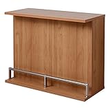 アビライト 大川家具(日本製) 木製バーカウンター正面(増設)用幅115 ダークブラウン ic0077