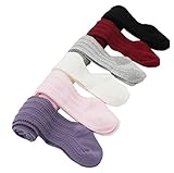 Taiycyxganベビーキッド女の子冬タイツケーブルニットタイツ6パックレギンスストッキングパンツ