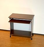 オールウッドモデル　80cm幅ワイドタイプ　キーボード用スライダー付き　ダークブラウン木目　パソコンデスク