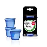 Tommee Tippee Essential Basics Food Pots x 3 - Boy 3 per pack by Tommee Tippee