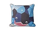 Nursery Works Cubist Print Toddler Pillow, Shark, Oceanography by Nurseryworks