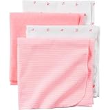 カーターズ Carter's/ 4パックレシービングブランケット ピンク おくるみ One Size【並行輸入】