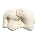 100％オーガニックコットンベビー防ぐフラットヘッド枕 (Elephant)