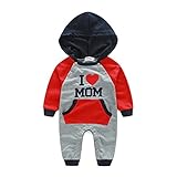 エルフ ベビー(Fairy Baby)ベビーロンパースカバーオール フード付き 着替え便利 可愛い 春秋(サイズ：70cm、ママ)