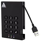 Apricorn Aegis Padlock USB 3.0 - Solid State Drive A25-3PL256-S1000 (R2) ポータブルSSD 1TB HD2025