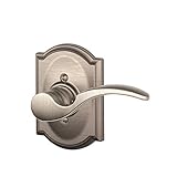 Schlage F170 STA 619 CAM RH Camelot Collection Right Hand St. Annes Decorative Trim Lever, Satin Nic