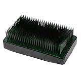 KESOTO 高品質　耐久性　防錆　滑り止め　剣山　丸型　方型　花器　生け花用　黄銅針　グリーン　全16種 - 62x108mm