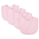 Trend Lab Trend Lab Pink Gingham Seersucker Bib Set, Pink, 4 Count by Trend Lab (English Manual)