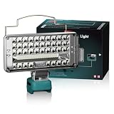 作業灯 ledワークライト投光器充電式マキタ18 Vバッテリー互換ガレージライト ライト 照明 屋外投光器集魚灯ワークライトマキタ互換電動工具USB&Type-C充電携帯型工事現場 (7")