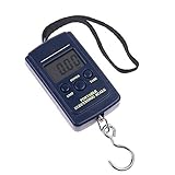 ミニ 電子吊り計り 携帯式デジタル スケール ポータブルスケール 荷物 最大40kgまで量れる 吊り下げ式 旅行 アウトドア 携帯秤