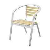 ガーデンアルミウッドチェア幅広【カメリア -CAMELIA-】2脚セット（ガーデン　イス　２脚　ワイド）