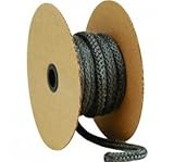 Rutland Stove Gasket 3/8 X 132 Ft. 1000 Deg. F Braided Black by Rutland