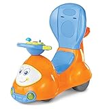 [キッコ ]ライド オン カー Chicco Quattro 4-in-1 Ride-On Car, Orange [並行輸入品]