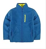キッズ フリース 長袖 男の子 春秋 2015 蛍光色 軽い アウター おしゃれ (110ｃｍ, 青)