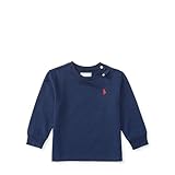 ポロラルフローレン ポニー付 ベーシック長袖Tシャツ ネイビー (男の子12～24か月用) 24M [並行輸入品]