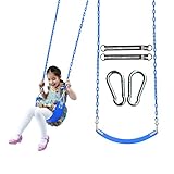 TL Toys EVAスイングセットStuff樹脂ベルトSwing Seat withチェーンとフックとSSSロゴステッカーブルー