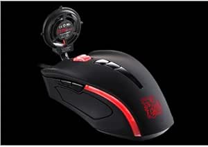 TteSPORTS (Tt eSPORTS) Black Element CYCLONE 冷却ファン搭載ゲーミングマウス最大6500dpi ハードウェアマクロ搭載 レーザーゲーミングマウス (MO-BLE001DTF)