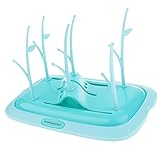 Fenteer 全3色　哺乳瓶ラック 　ベビー　哺乳瓶立て　 水切り - 緑