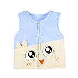 杜屋トヤ　新生児服　ベスト　あったか・やわらかベビーベスト　鳥　ノースリーブ　前開き　防寒　保温　ルームウェア　かわいい　秋　冬　カジュアル　部屋着　遊び　お出かけ　プレゼント　ベビー　女の子　男の子