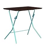 スタンドタッチテーブル サイズ:W75×D50×H70cm ダークブラウン/シルバー