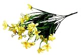 EOZY シミュレーション 花 蘭花 造花 手作りブーケ ウエディングブーケ 結婚式 イベント パーティー用 ホーム 撮影 プレゼント 気分転換 イエロー